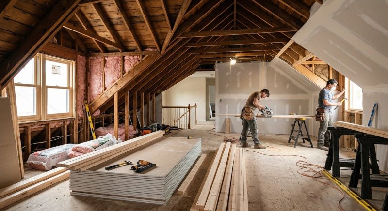 Attic Apartment Construction in Conroe, TX