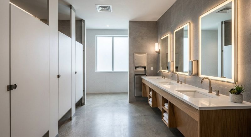 Industrial Bathroom Renovation in Denver County, CO