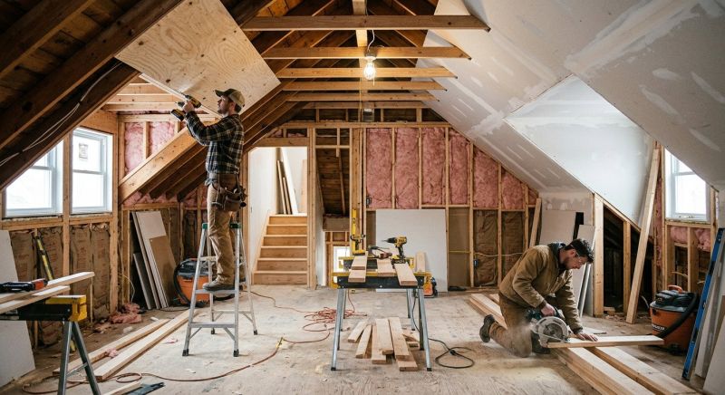 Attic Apartment Construction in Alpharetta, GA