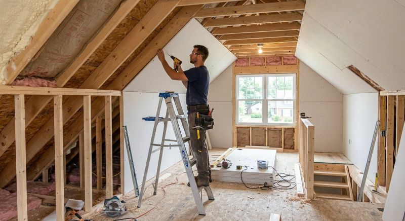 Attic Apartment Construction in Conroe, TX
